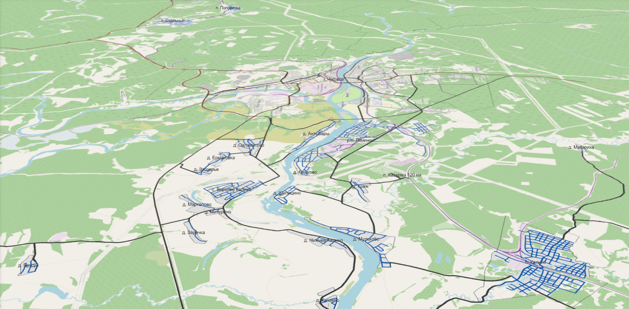 Пзз пермского края. Генеральный план Чусовского городского округа. Чусовской городской округ карта.